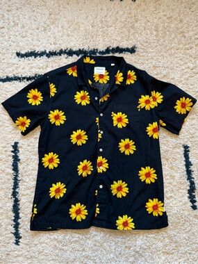 Public Art Button Down Tshirt